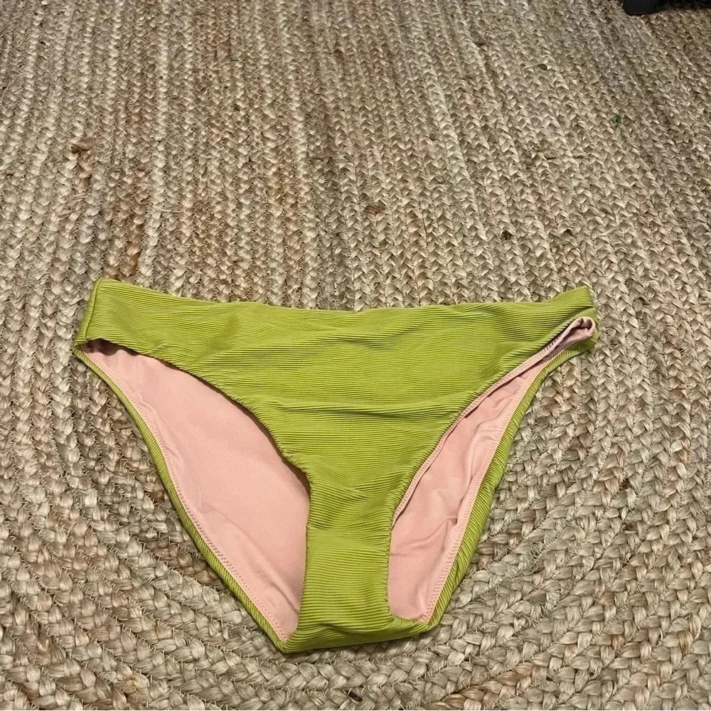 J‎ crew bikini bottom XXL Ribbed high rise cheeky bikini